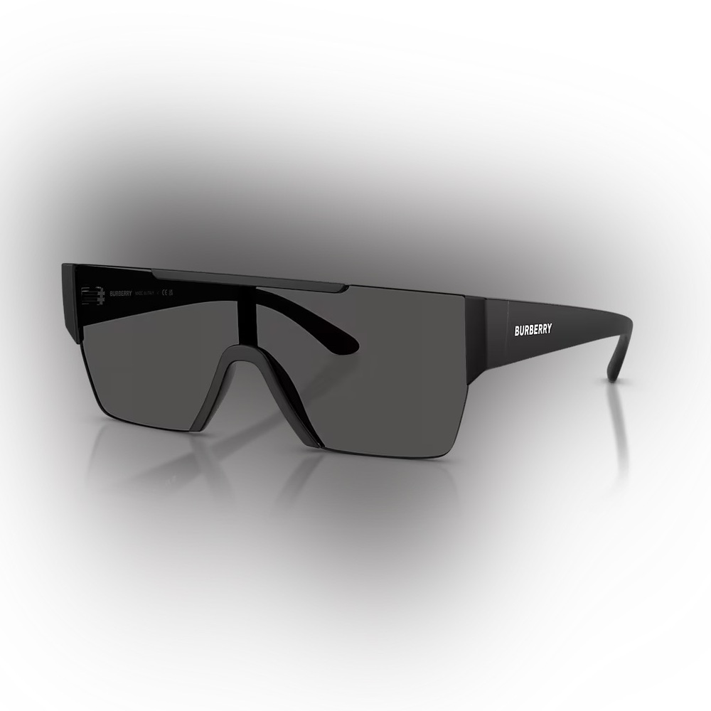 Burberry Black Visor Sunglasses with Tan Case - Picture 12 of 14